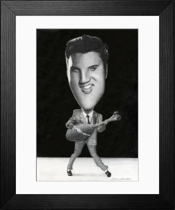 Framed Print : Elvis Presley. Creator: Dan Springer Framed Print : Elvis Presley. Creator: Dan Springer