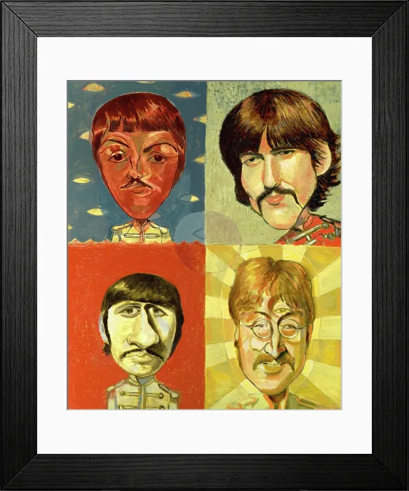 Framed Print : The Beatles. Creator: Dan Springer Framed Print : The Beatles. Creator: Dan Springer