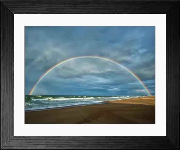 Framed Print : Double Rainbow. Creator: Eve Turek Framed Print : Double Rainbow. Creator: Eve Turek