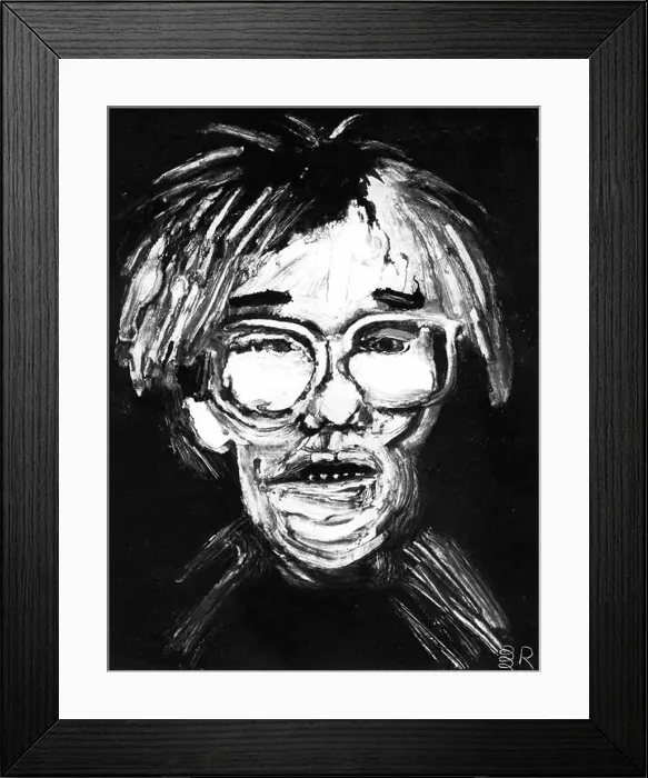Framed Print : Andy Warhol. Creator: Dan Springer Framed Print : Andy Warhol. Creator: Dan Springer