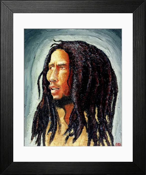 Framed Print : Bob Marley. Creator: Dan Springer Framed Print : Bob Marley. Creator: Dan Springer