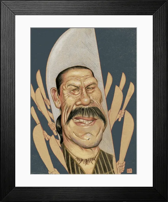 Framed Print : Danny Trejo. Creator: Dan Springer