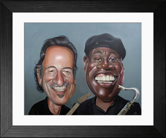 Framed Print : Bruce Springsteen and Clarence Clemons. Creator: Dan Springer Framed Print : Bruce Springsteen and Clarence Clemons. Creator: Dan Springer