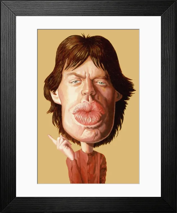 Framed Print : Mick Jagger. Creator: Dan Springer Framed Print : Mick Jagger. Creator: Dan Springer