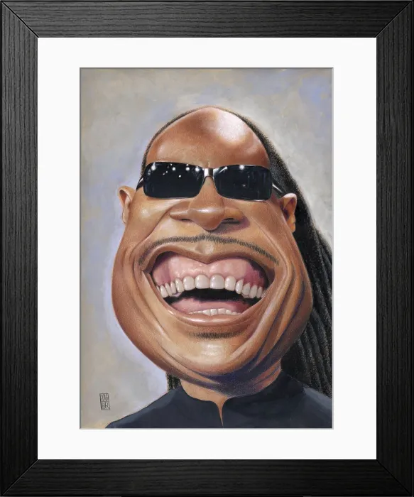 Framed Print : Stevie Wonder. Creator: Dan Springer Framed Print : Stevie Wonder. Creator: Dan Springer