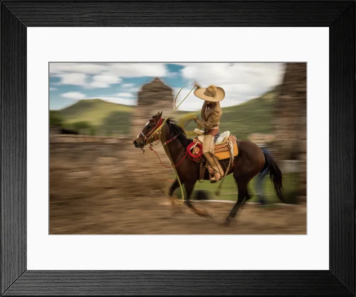 Framed Print : Cowboy. Creator: Dorte Verner Framed Print : Cowboy. Creator: Dorte Verner