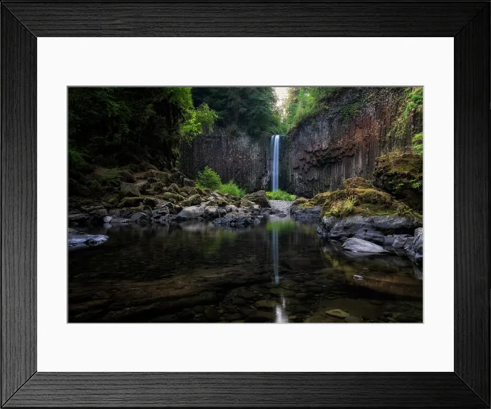 Framed Print : Abiqua Falls. Creator: Joshua Johnston Framed Print : Abiqua Falls. Creator: Joshua Johnston
