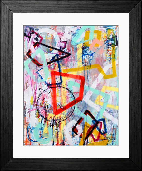 Framed Print : Abstract Art 116. Creator: Bandji Fall Framed Print : Abstract Art 116. Creator: Bandji Fall