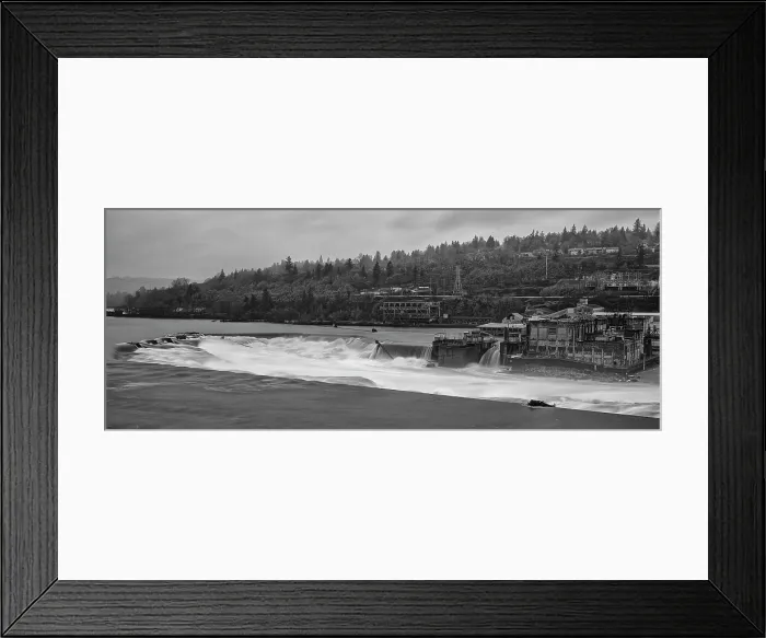 Framed Print : Wilamette Falls. Creator: Joshua Johnston Framed Print : Wilamette Falls. Creator: Joshua Johnston