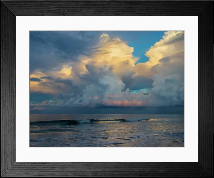 Framed Print : Thunderheads At Dusk. Creator: Eve Turek Framed Print : Thunderheads At Dusk. Creator: Eve Turek