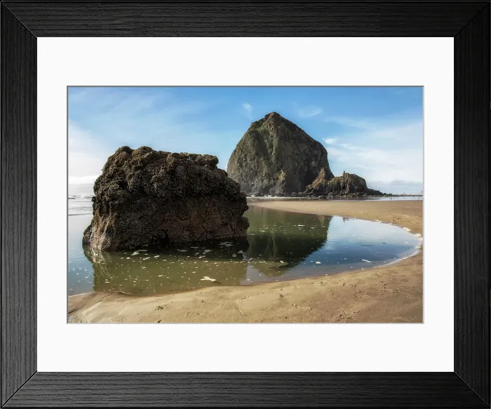 Framed Print : Haystack Rock. Creator: Joshua Johnston Framed Print : Haystack Rock. Creator: Joshua Johnston