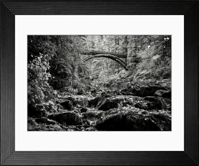 Framed Print : Moulton Falls Bridge A. Creator: Joshua Johnston Framed Print : Moulton Falls Bridge A. Creator: Joshua Johnston