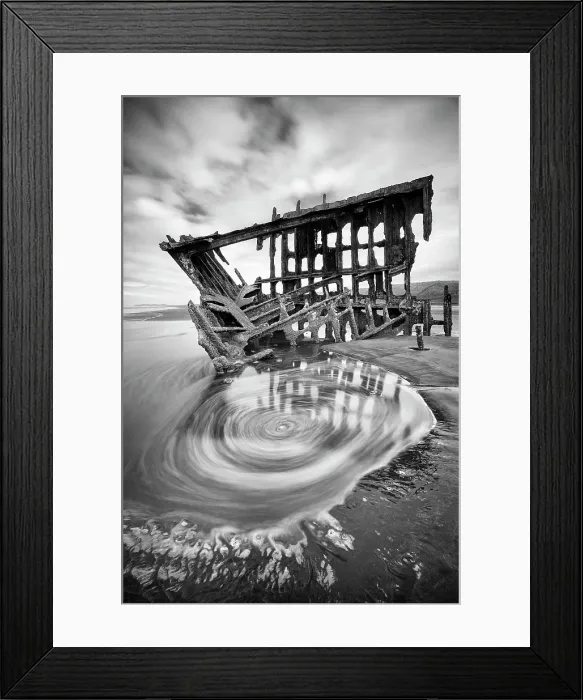 Framed Print : The Vortex of Peter Iredale. Creator: Joshua Johnston Framed Print : The Vortex of Peter Iredale. Creator: Joshua Johnston