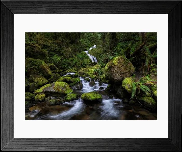 Framed Print : Bunch Falls. Creator: Joshua Johnston Framed Print : Bunch Falls. Creator: Joshua Johnston