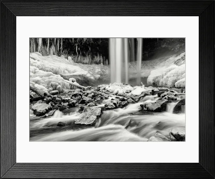 Framed Print : Icy Flow. Creator: Joshua Johnston Framed Print : Icy Flow. Creator: Joshua Johnston