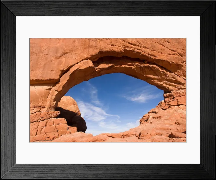 Framed Print : North Window, Arches National Park, Utah. Creator: Tom Artin Framed Print : North Window, Arches National Park, Utah. Creator: Tom Artin