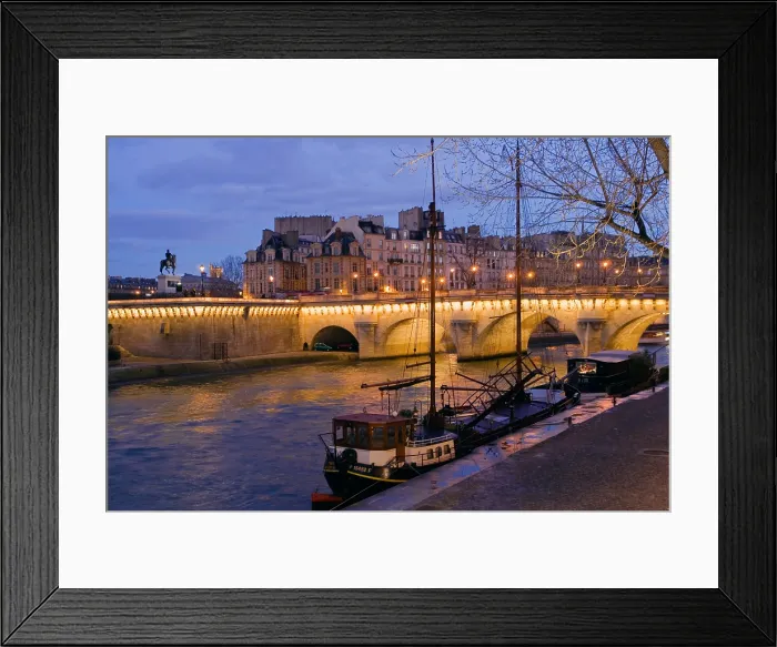 Framed Print : Along the Seine, Paris. Creator: Tom Artin Framed Print : Along the Seine, Paris. Creator: Tom Artin