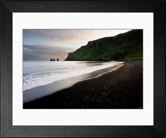 Framed Print : Black Beach, Iceland B. Creator: Tom Artin Framed Print : Black Beach, Iceland B. Creator: Tom Artin