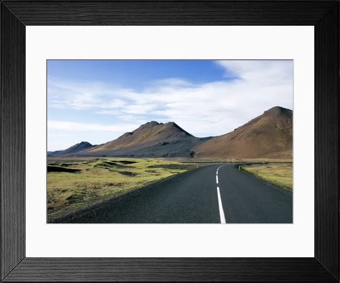 Framed Print : Black Mountains, Iceland. Creator: Tom Artin Framed Print : Black Mountains, Iceland. Creator: Tom Artin