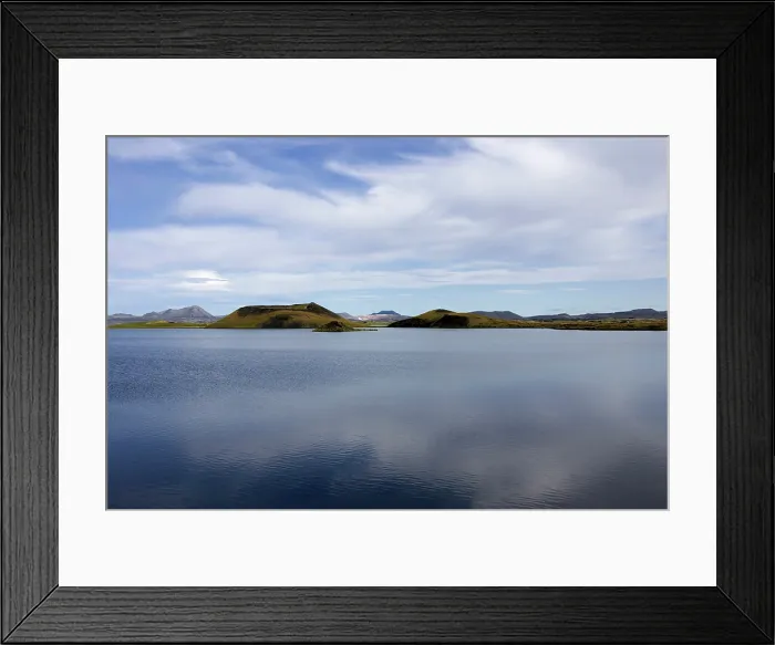 Framed Print : Craters, Lake Myvatn B. Creator: Tom Artin Framed Print : Craters, Lake Myvatn B. Creator: Tom Artin