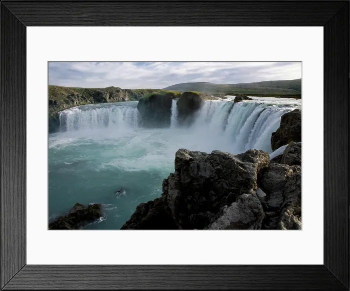 Framed Print : Godafoss Falls, Iceland. Creator: Tom Artin