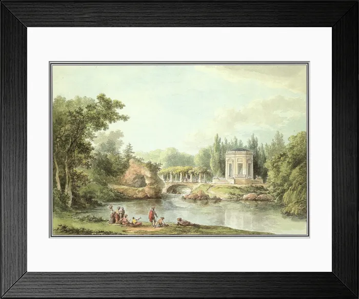 Framed Print : Le Rocher et le Belvedere a Versailles, 1786. Creator: Chatelet, Claude-Louis (1753-1795) Framed Print : Le Rocher et le Belvedere a Versailles, 1786. Creator: Chatelet, Claude-Louis (1753-1795)