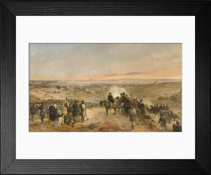 Framed Print : The Battle of Chernaya River on August 16, 1855, 1857. Creator: Induno, Gerolamo (1825-1890) Framed Print : The Battle of Chernaya River on August 16, 1855, 1857. Creator: Induno, Gerolamo (1825-1890)