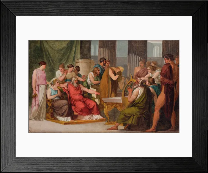 Framed Print : Odysseus at the Court of Alcinous, 1814-1815. Creator: Hayez, Francesco (1791-1882) Framed Print : Odysseus at the Court of Alcinous, 1814-1815. Creator: Hayez, Francesco (1791-1882)