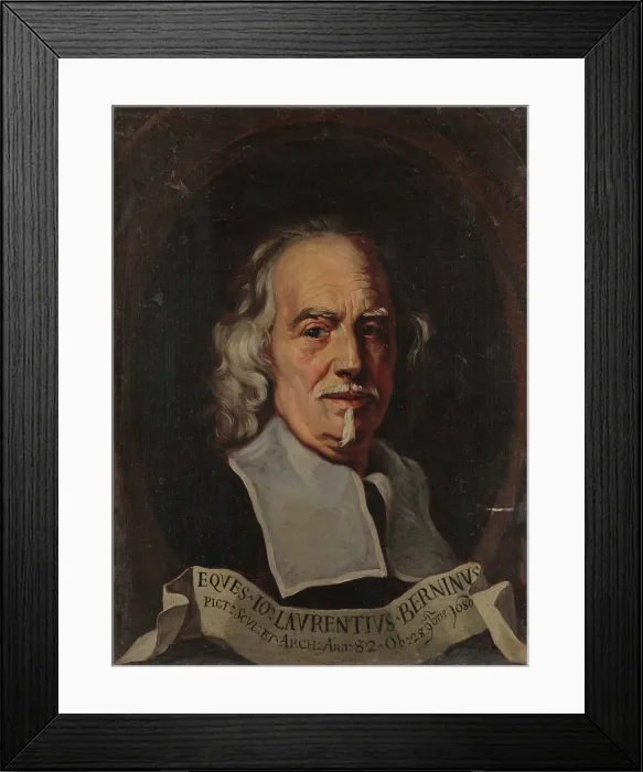 Framed Print : Portrait of Gian Lorenzo Bernini, 1692. Creator: Ghezzi, Giuseppe (1634-1721) Framed Print : Portrait of Gian Lorenzo Bernini, 1692. Creator: Ghezzi, Giuseppe (1634-1721)