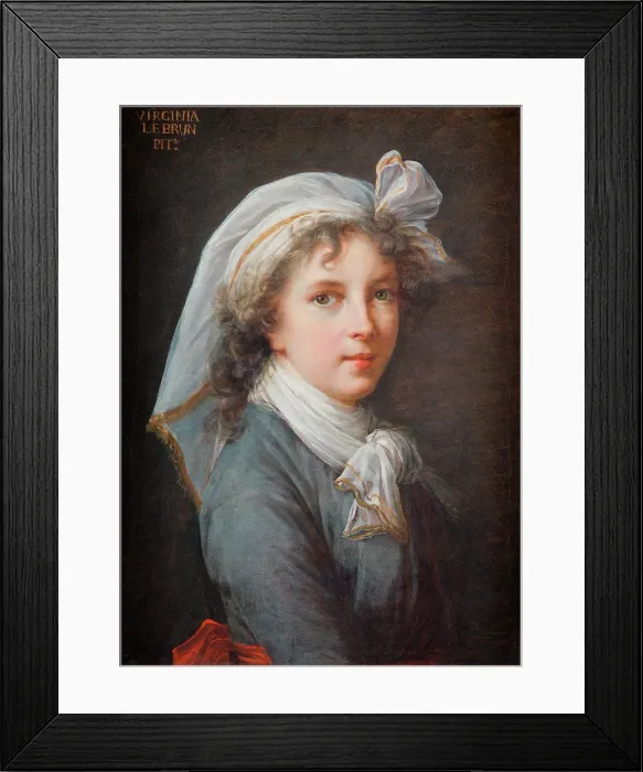 Framed Print : Self-portrait, 1790. Creator: Vigee Le Brun, Louise Elisabeth (1755-1842) Framed Print : Self-portrait, 1790. Creator: Vigee Le Brun, Louise Elisabeth (1755-1842)