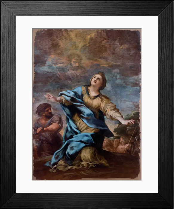 Framed Print : The Martyrdom of Saint Martina, 1660. Creator: Cortona, Pietro da (1596-1669) Framed Print : The Martyrdom of Saint Martina, 1660. Creator: Cortona, Pietro da (1596-1669)