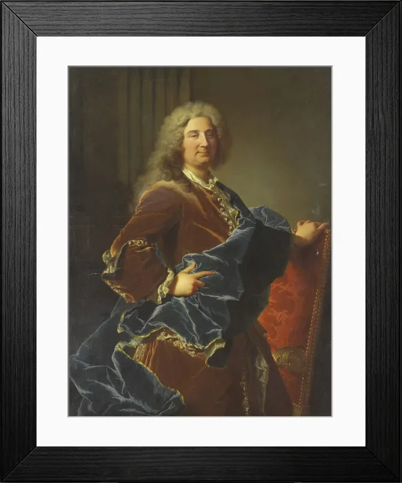 Framed Print : Portrait of the Marquis Jean-Octave de Villars, 1715. Creator: Rigaud, Hyacinthe Francois Honore (1659-1743) Framed Print : Portrait of the Marquis Jean-Octave de Villars, 1715. Creator: Rigaud, Hyacinthe Francois Honore (1659-1743)