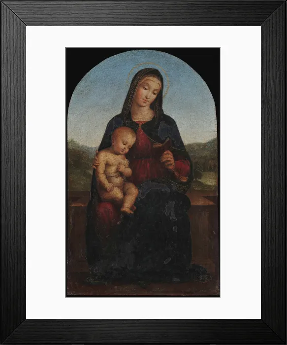 Framed Print : Madonna and Child, 1502. Creator: Raphael (Raffaello Sanzio da Urbino) (1483-1520) Framed Print : Madonna and Child, 1502. Creator: Raphael (Raffaello Sanzio da Urbino) (1483-1520)
