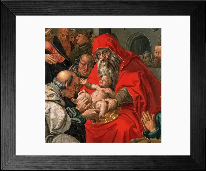 Framed Print : The circumcision of Christ. Creator: Goltzius, Hendrik, 1558-1617 (After) Framed Print : The circumcision of Christ. Creator: Goltzius, Hendrik, 1558-1617 (After)