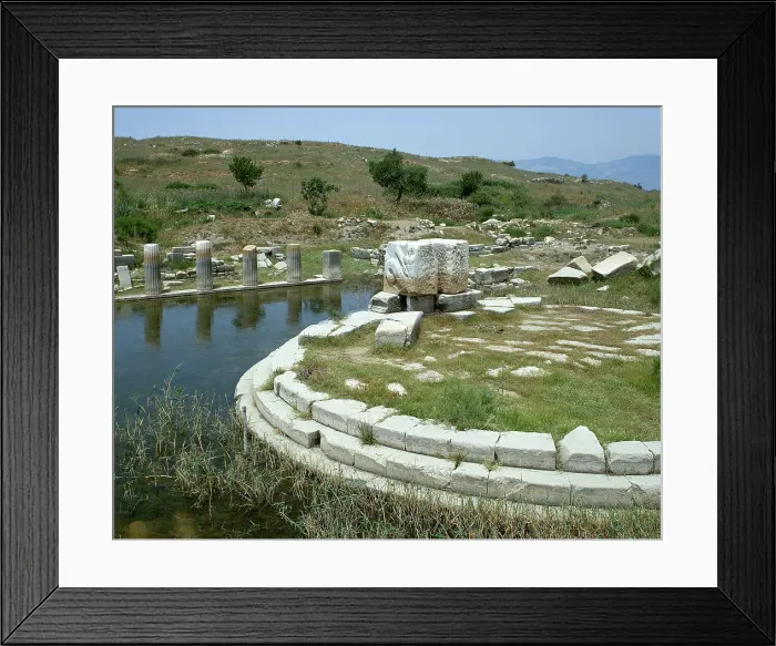 Framed Print : Ruins of Monument at the Harbour of Lions, Miletus, Anatolia, Turkey, 1st century BC (1999). Creator: Unknown Framed Print : Ruins of Monument at the Harbour of Lions, Miletus, Anatolia, Turkey, 1st century BC (1999). Creator: Unknown