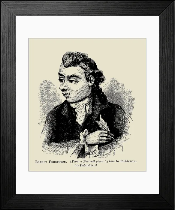 Framed Print : Robert Fergusson (1750-1774), 1883. Creator: Anonymous Framed Print : Robert Fergusson (1750-1774), 1883. Creator: Anonymous