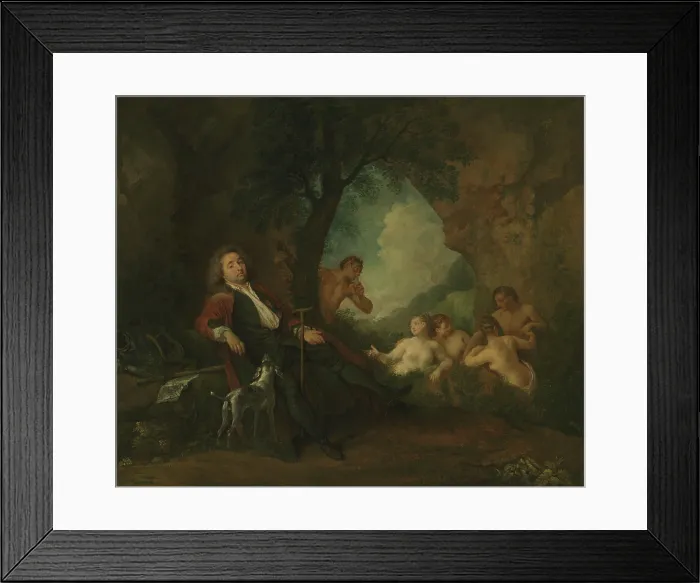 Framed Print : Portrait of Antoine de Laroque (1672-1744), 1718. Creator: Watteau, Jean Antoine (1684-1721) Framed Print : Portrait of Antoine de Laroque (1672-1744), 1718. Creator: Watteau, Jean Antoine (1684-1721)
