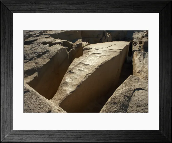 Framed Print : The unfinished obelisk, Aswan, Egypt, 2003. Creator: Unknown Framed Print : The unfinished obelisk, Aswan, Egypt, 2003. Creator: Unknown