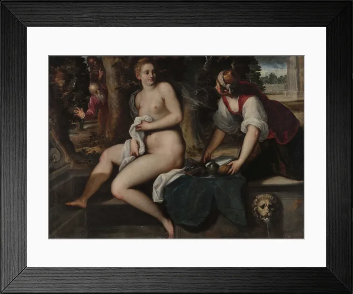 Framed Print : Susanna and the Elders. Creator: Palma il Giovane, Jacopo, the Younger (1544-1628) Framed Print : Susanna and the Elders. Creator: Palma il Giovane, Jacopo, the Younger (1544-1628)