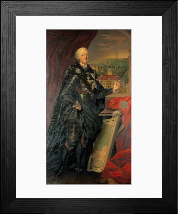 Framed Print : Adam Rudolf von Schonberg. Creator: After A. Graff Framed Print : Adam Rudolf von Schonberg. Creator: After A. Graff
