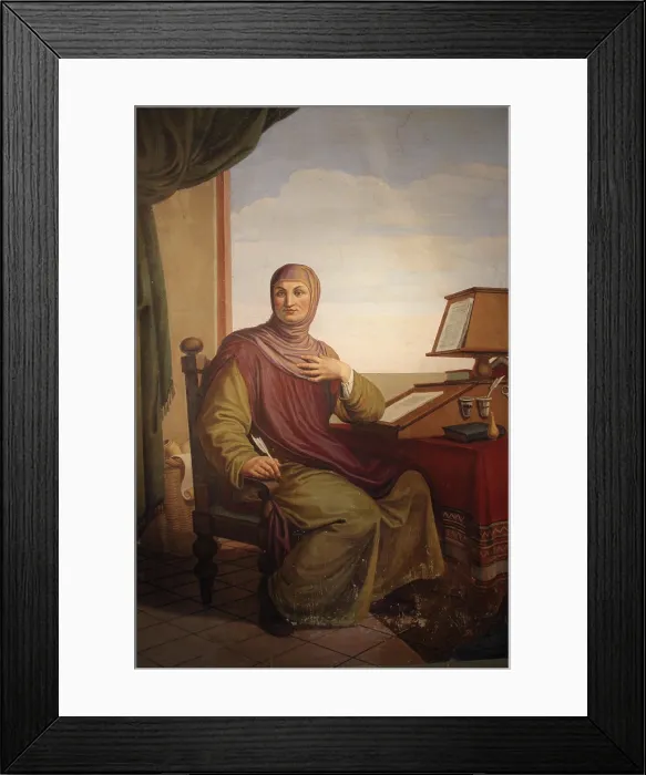 Framed Print : Portrait of Giovanni Boccaccio, 1825. Creator: Benvenuti, Pietro (1769-1844) Framed Print : Portrait of Giovanni Boccaccio, 1825. Creator: Benvenuti, Pietro (1769-1844)