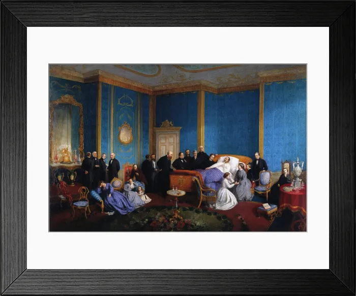 Framed Print : The last moments of HRH the Prince Consort, c16861. Creator: Le Port Framed Print : The last moments of HRH the Prince Consort, c16861. Creator: Le Port