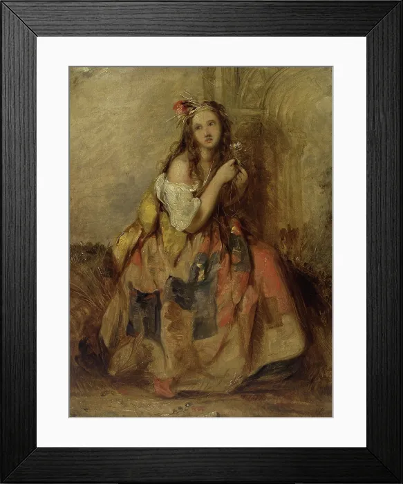 Framed Print : Mad Margery, a young woman driven mad and living in the fields, between 1800 and 1899. Creator: James John Hill Framed Print : Mad Margery, a young woman driven mad and living in the fields, between 1800 and 1899. Creator: James John Hill