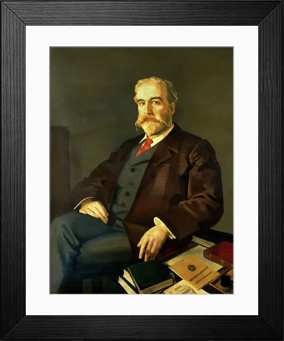 Framed Print : Sir John Young Walker MacAlister (1856-1925), Librarian and Secretary, Royal Society of Medicine... Creator: Eric Kennington Framed Print : Sir John Young Walker MacAlister (1856-1925), Librarian and Secretary, Royal Society of Medicine... Creator: Eric Kennington