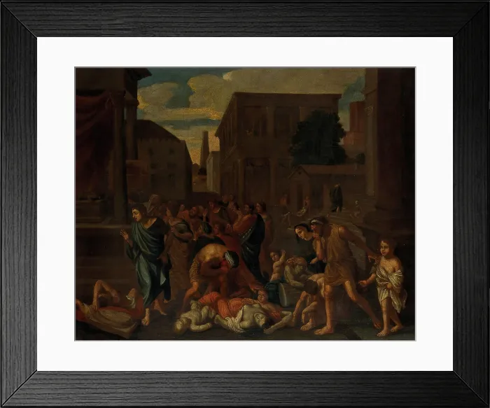 Framed Print : The plague of the Philistines at Ashdod. Creator: Poussin, Nicolas, 1594?-1665 (After) Framed Print : The plague of the Philistines at Ashdod. Creator: Poussin, Nicolas, 1594?-1665 (After)