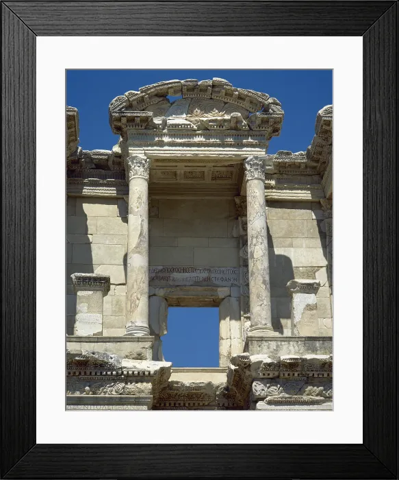 Framed Print : Library of Celsus, Ephesus, Anatolia, Turkey, 2nd century (1999). Creator: Unknown Framed Print : Library of Celsus, Ephesus, Anatolia, Turkey, 2nd century (1999). Creator: Unknown