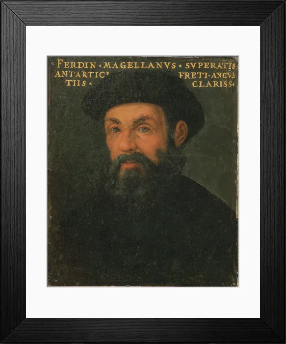 Framed Print : Portrait of Ferdinand Magellan, c1579. Creator: Anonymous Framed Print : Portrait of Ferdinand Magellan, c1579. Creator: Anonymous
