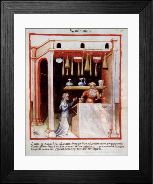 Framed Print : Sugar, 14th century. Creator: Unknown Framed Print : Sugar, 14th century. Creator: Unknown