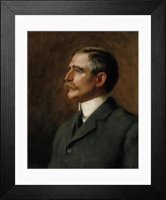 Framed Print : Henry Solomon Wellcome: head and shoulders, 1906. Creator: Hugh Goldwin Riviere Framed Print : Henry Solomon Wellcome: head and shoulders, 1906. Creator: Hugh Goldwin Riviere