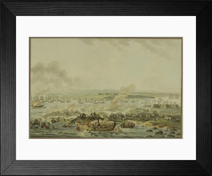 Framed Print : The Siege of the Fortress Ochakov on December 1788, 1788. Creator: Mechel, Christian von (1737-1817) Framed Print : The Siege of the Fortress Ochakov on December 1788, 1788. Creator: Mechel, Christian von (1737-1817)